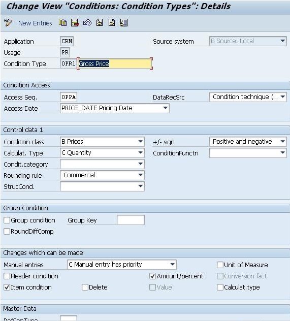 sap crm pricing